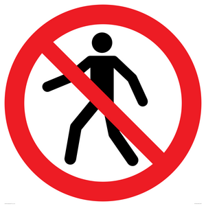 P004 Prohibition: No thoroughfare